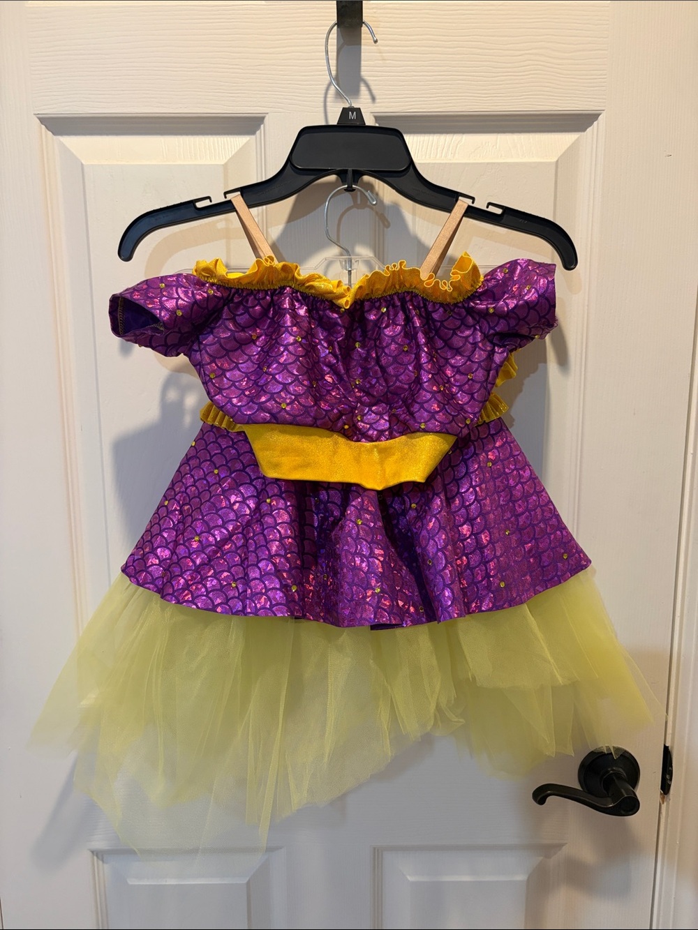 Girls Purple and Yellow Mermaid Costume Dress - Kids